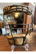 Antique leather catcher's mask