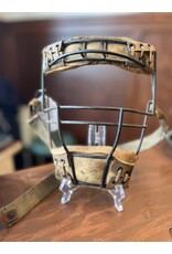 Antique leather catcher's mask