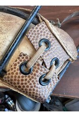 Antique leather catcher's mask