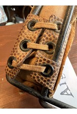 Antique leather catcher's mask