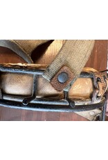 Antique leather catcher's mask