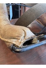 Antique leather catcher's mask