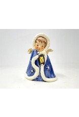 Goebel figurine - angel with lantern and blue cloak ROB 412 1958