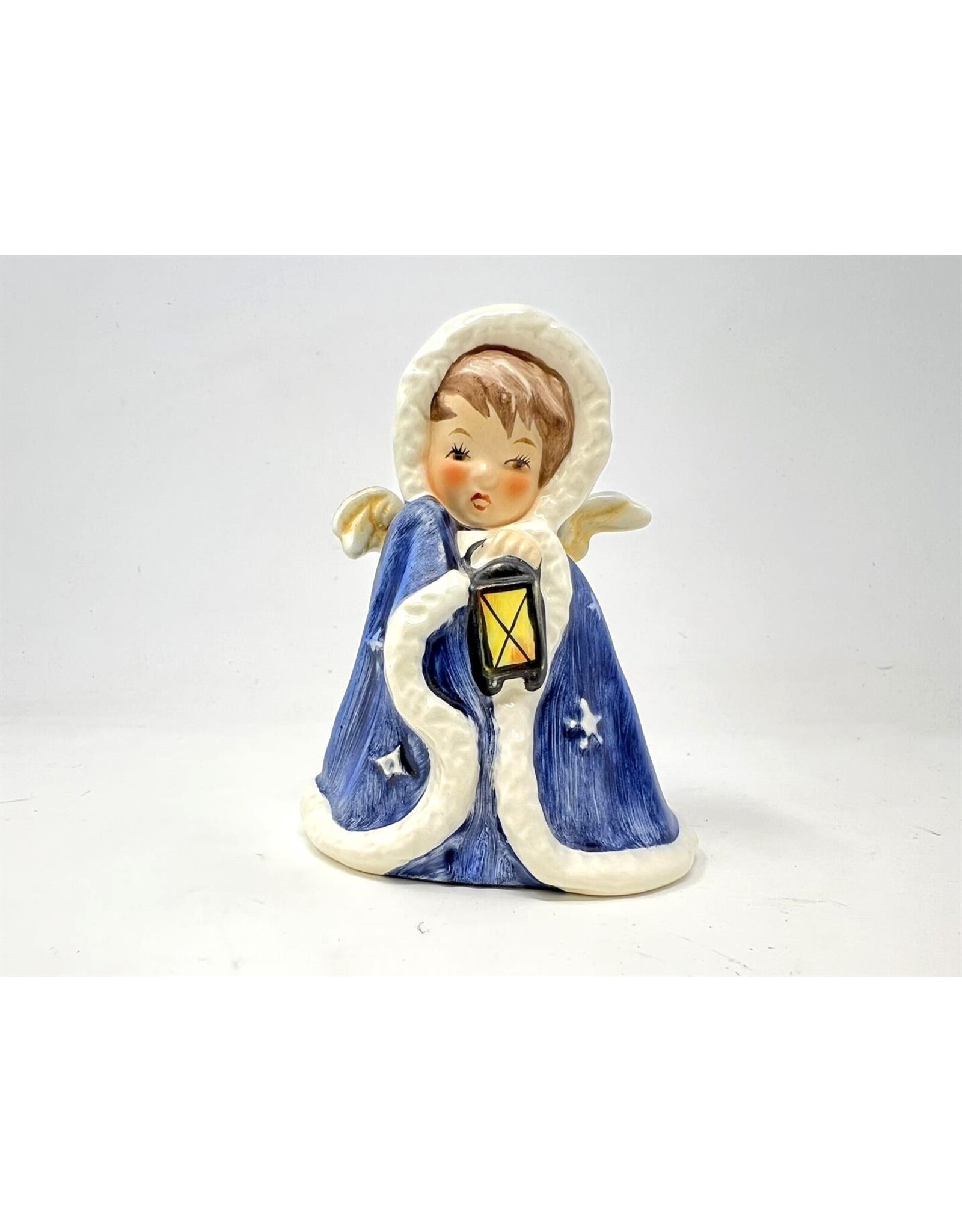 Goebel figurine - angel with lantern and blue cloak ROB 412 1958