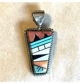 Zuni lapidary pendant