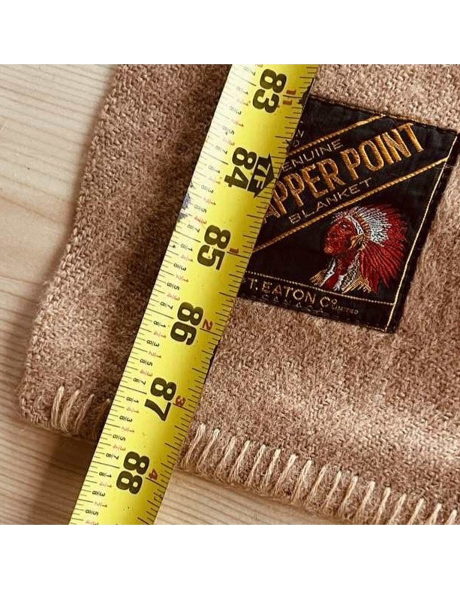 Blanket - Eaton's Trapper Point 3.5 wool camel black