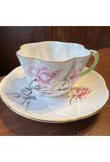 Cup & Saucer - Shelley Bone China Rosalie dainty style