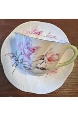 Cup & Saucer - Shelley Bone China Rosalie dainty style