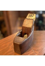 Antique woodworking plane - coffin shape, Warranted Cast Steel, 1892