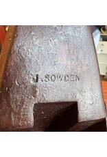 Antique woodworking plane - coffin shape, Warranted Cast Steel, 1892