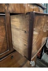 Chest of drawers - antique bow front chest of five drawers