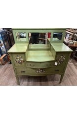 Sideboard - unique painted green mirror back