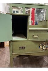 Sideboard - unique painted green mirror back