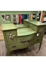 Sideboard - unique painted green mirror back