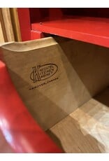 Cabinet - two door 1950s red details maple
