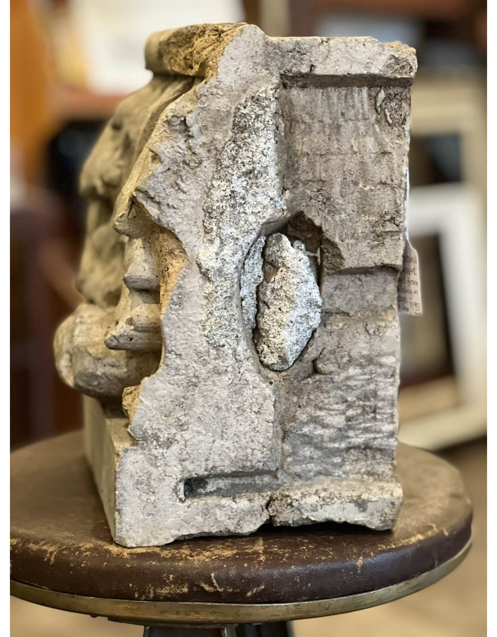 captial salvaged from building in Chicago
