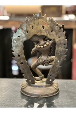 Brass statue - Tibetan deity Vajravarahi 15" tall