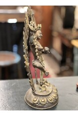 Brass statue - Tibetan deity Vajravarahi 15" tall