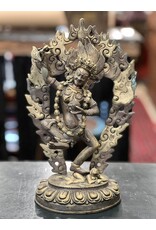 Brass statue - Tibetan deity Vajravarahi 15" tall