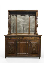 Sideboard - antique art nouveau style tall mirror back