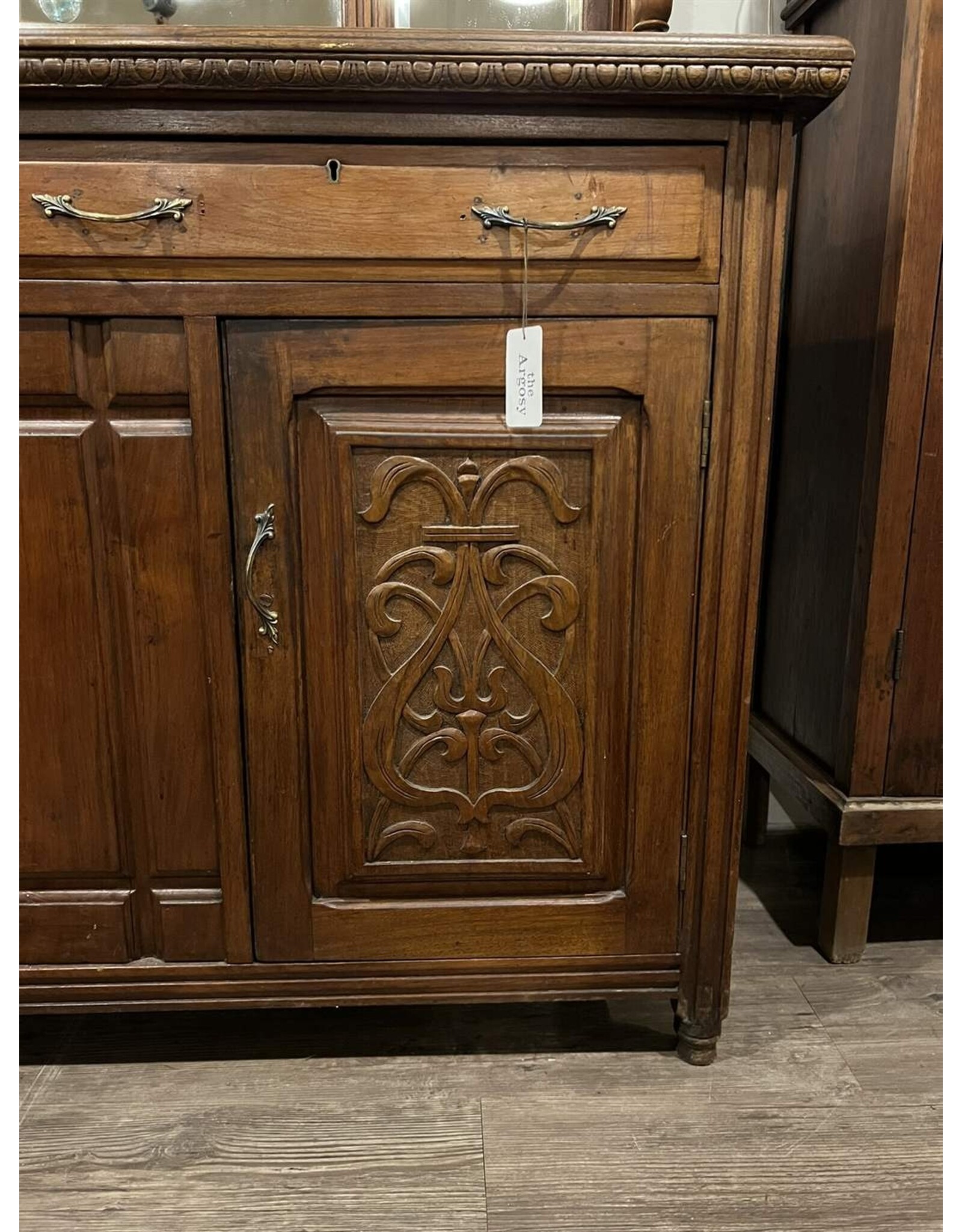 Sideboard - antique art nouveau style tall mirror back