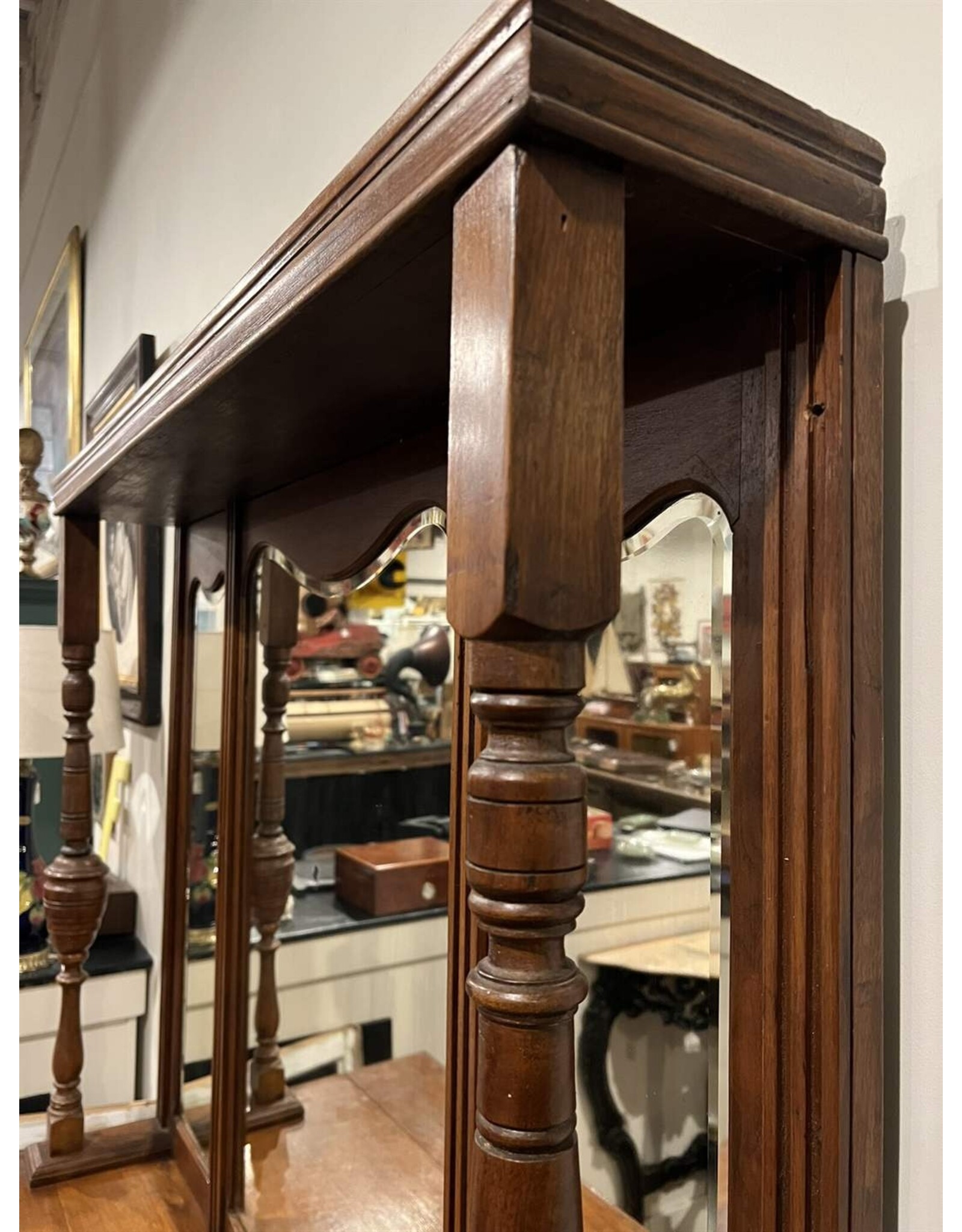 Sideboard - antique art nouveau style tall mirror back