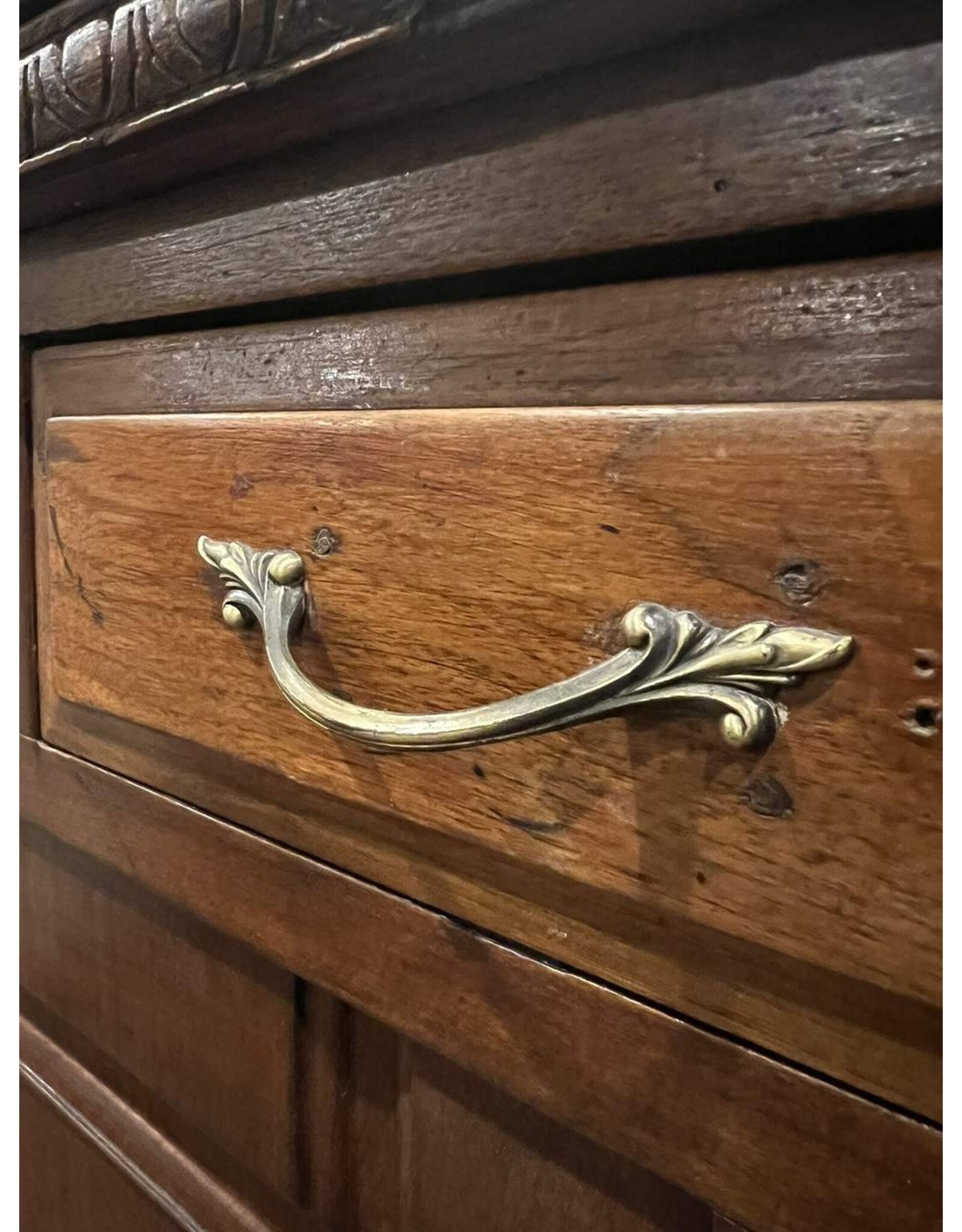 Sideboard - antique art nouveau style tall mirror back