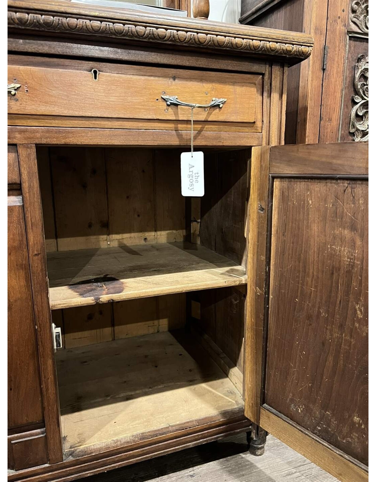 Sideboard - antique art nouveau style tall mirror back