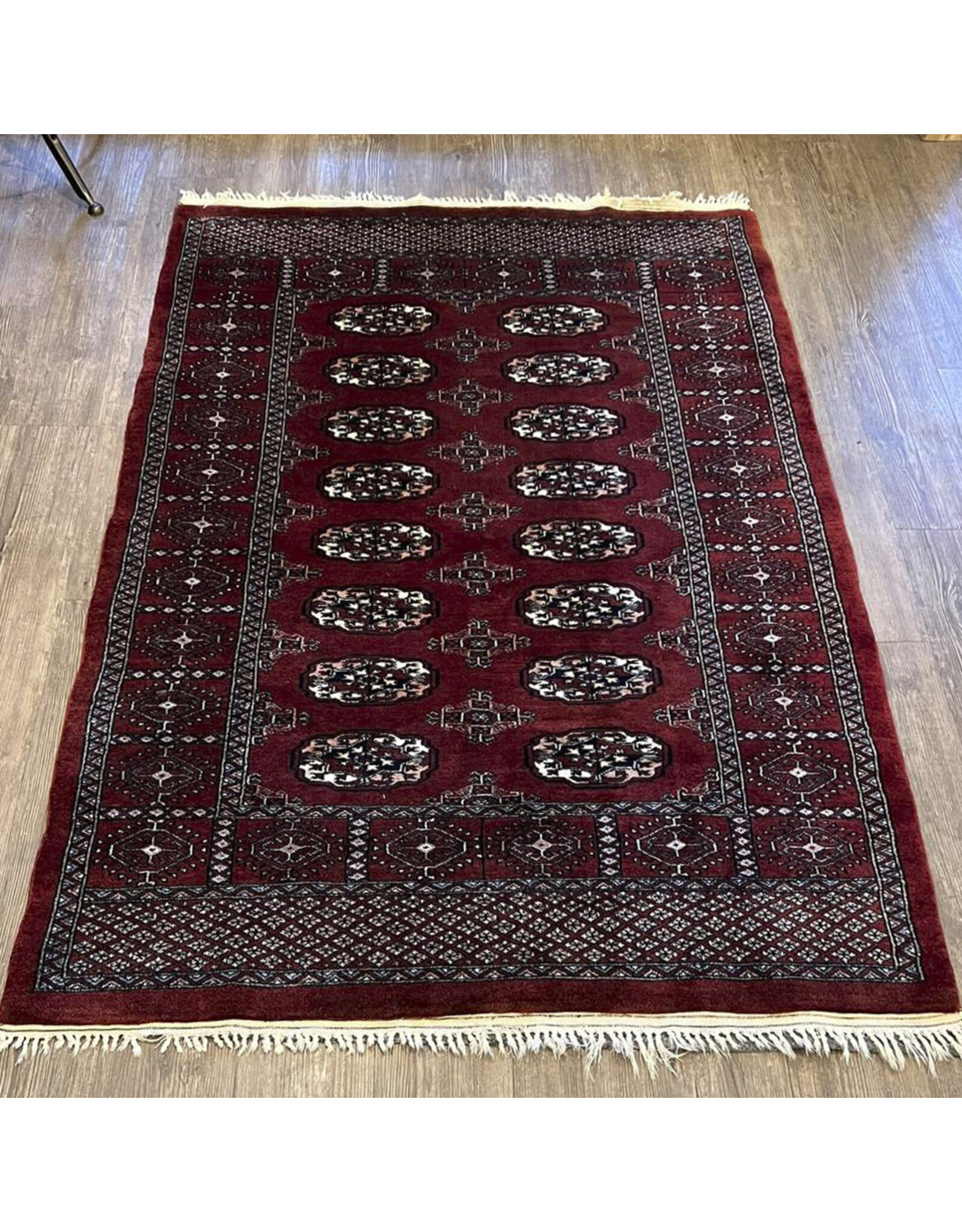 Carpet - Bokhara, gul, elephant's foot, 6'4" x 4'2"