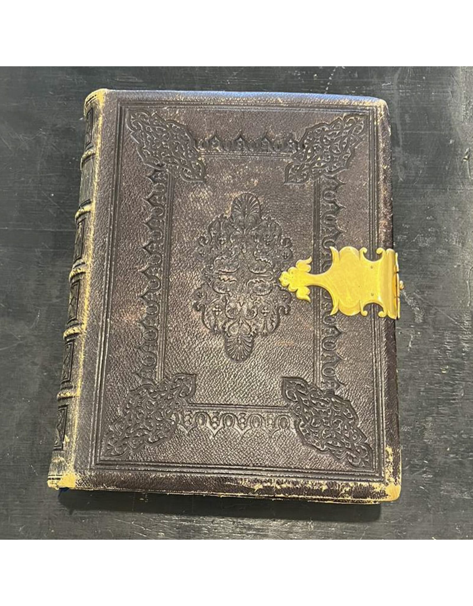 Holy Bible - 1846 edition, King James, leather, brass clasp