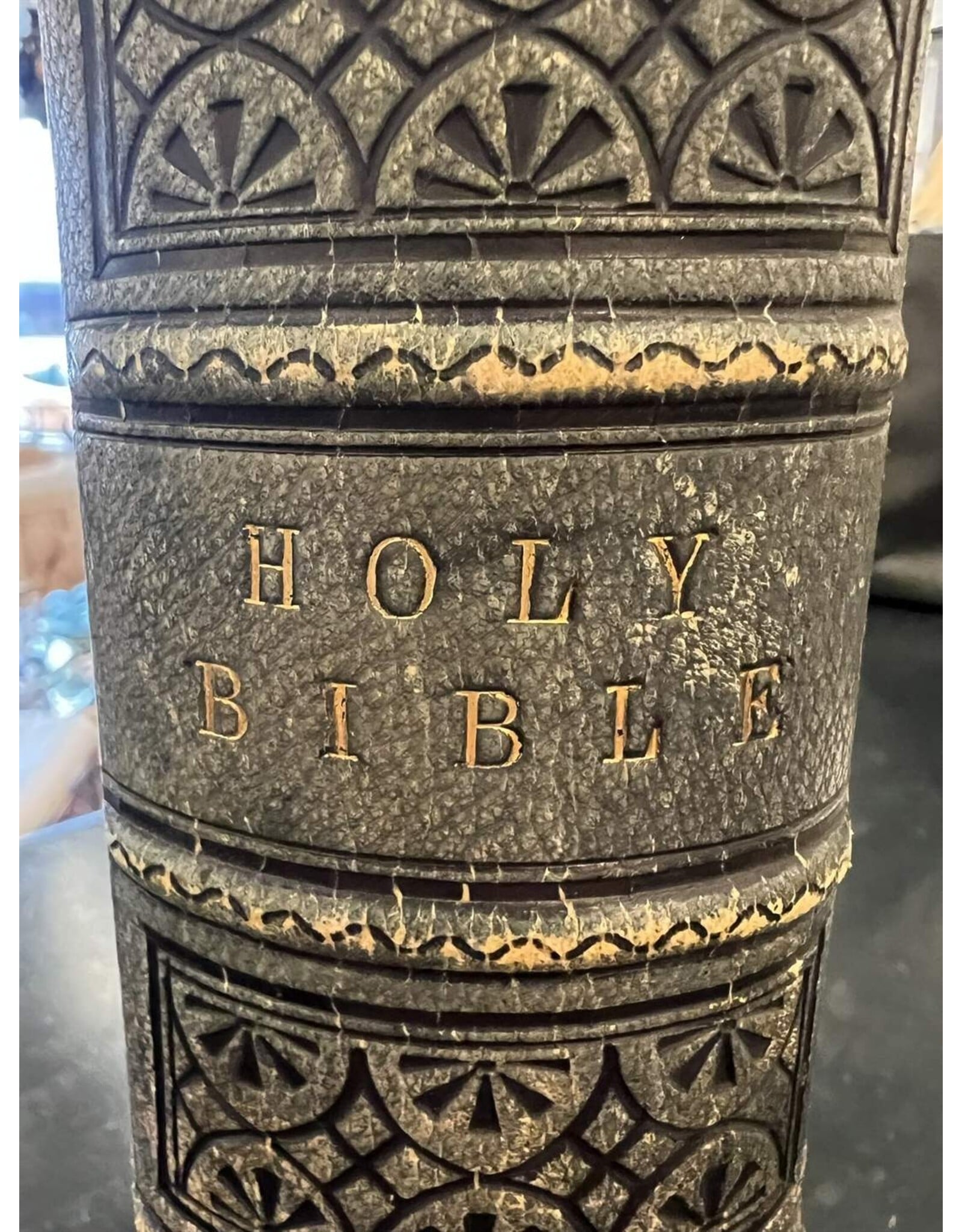 Holy Bible - 1846 edition, King James, leather, brass clasp