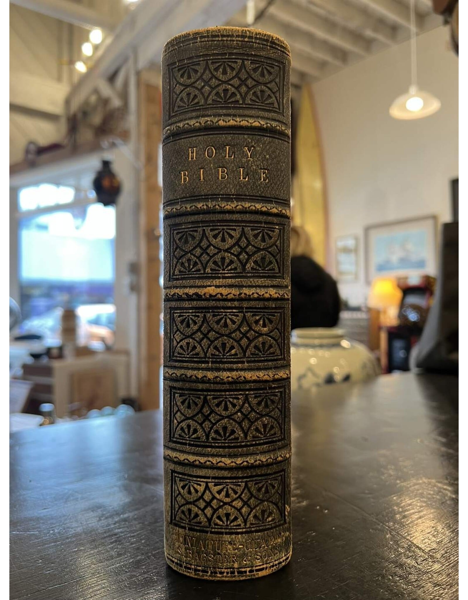 Holy Bible - 1846 edition, King James, leather, brass clasp