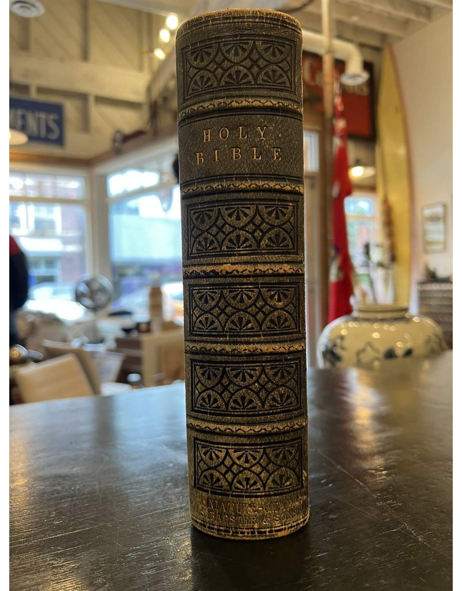 Holy Bible - 1846 edition, King James, leather, brass clasp