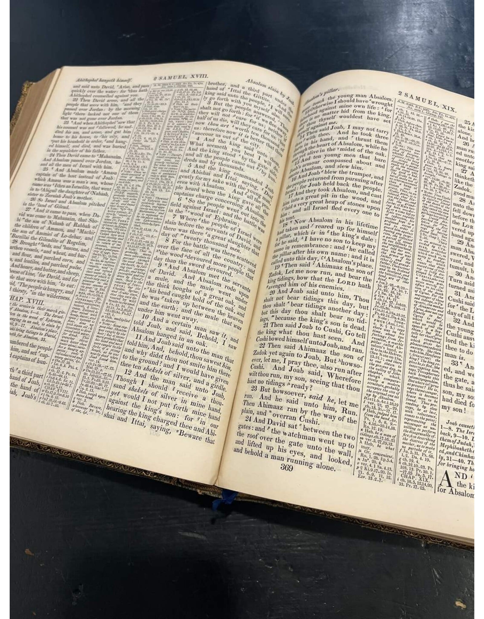 Holy Bible - 1846 edition, King James, leather, brass clasp