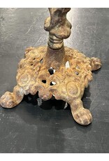 Weathervane - rooster, arrow, cast iron, heavy, rustic, on stand