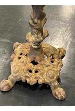 Weathervane - rooster, arrow, cast iron, heavy, rustic, on stand