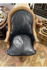 Chair - fabulous leather swivel desk chair