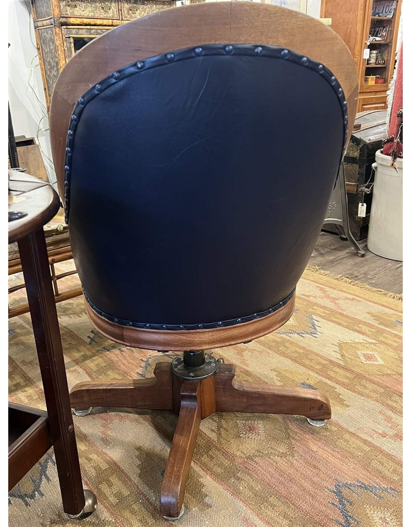 Chair - fabulous leather swivel desk chair