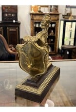 Bookends - heavy, brass dragon bookends, pair