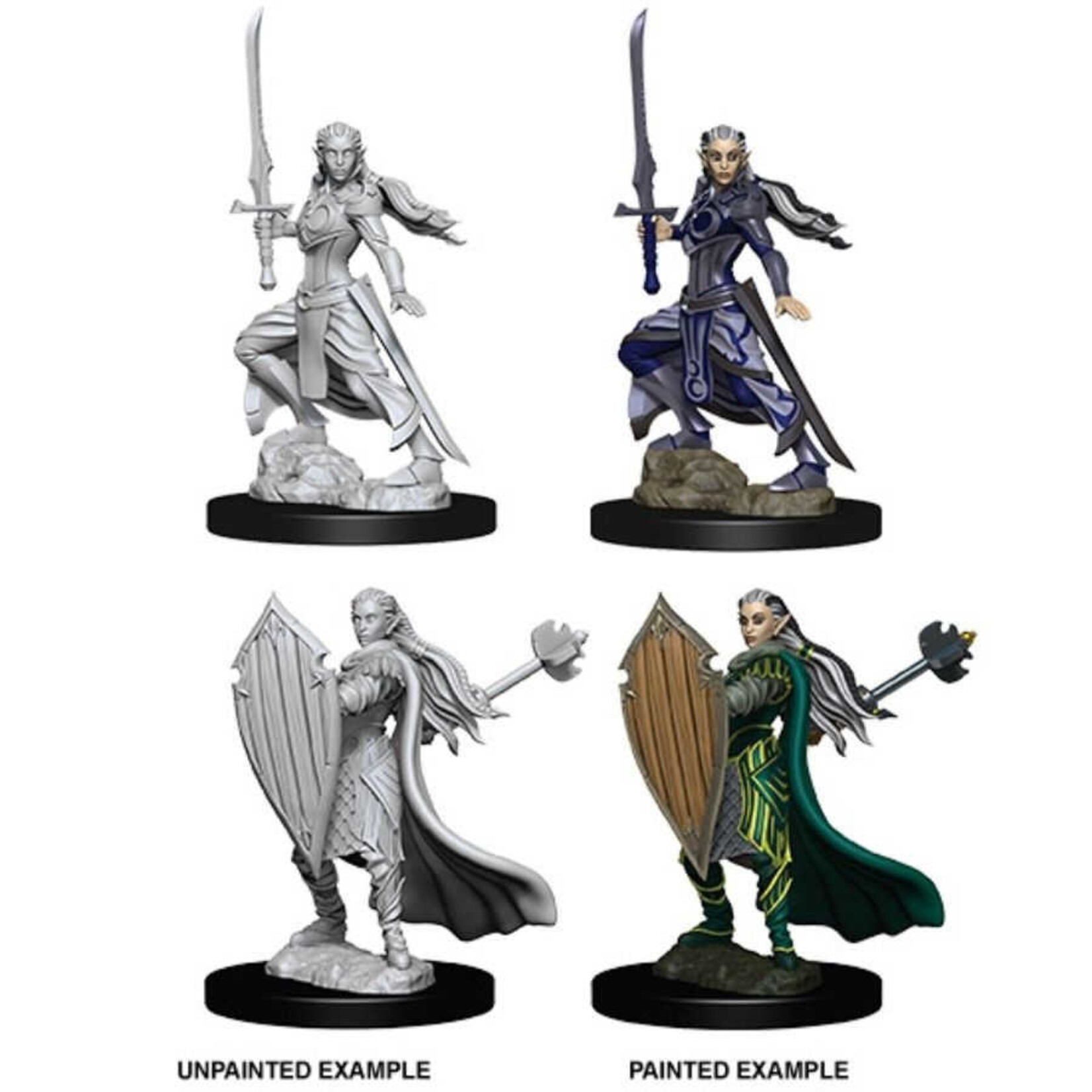 Wiz Kids Unpainted Miniatures: Elf Paladin Female - D&D - W09