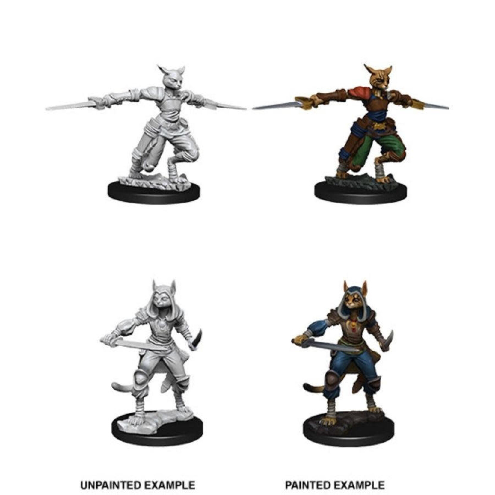 Wiz Kids Unpainted Miniatures: Tabaxi Rogue Female - D&D - W09
