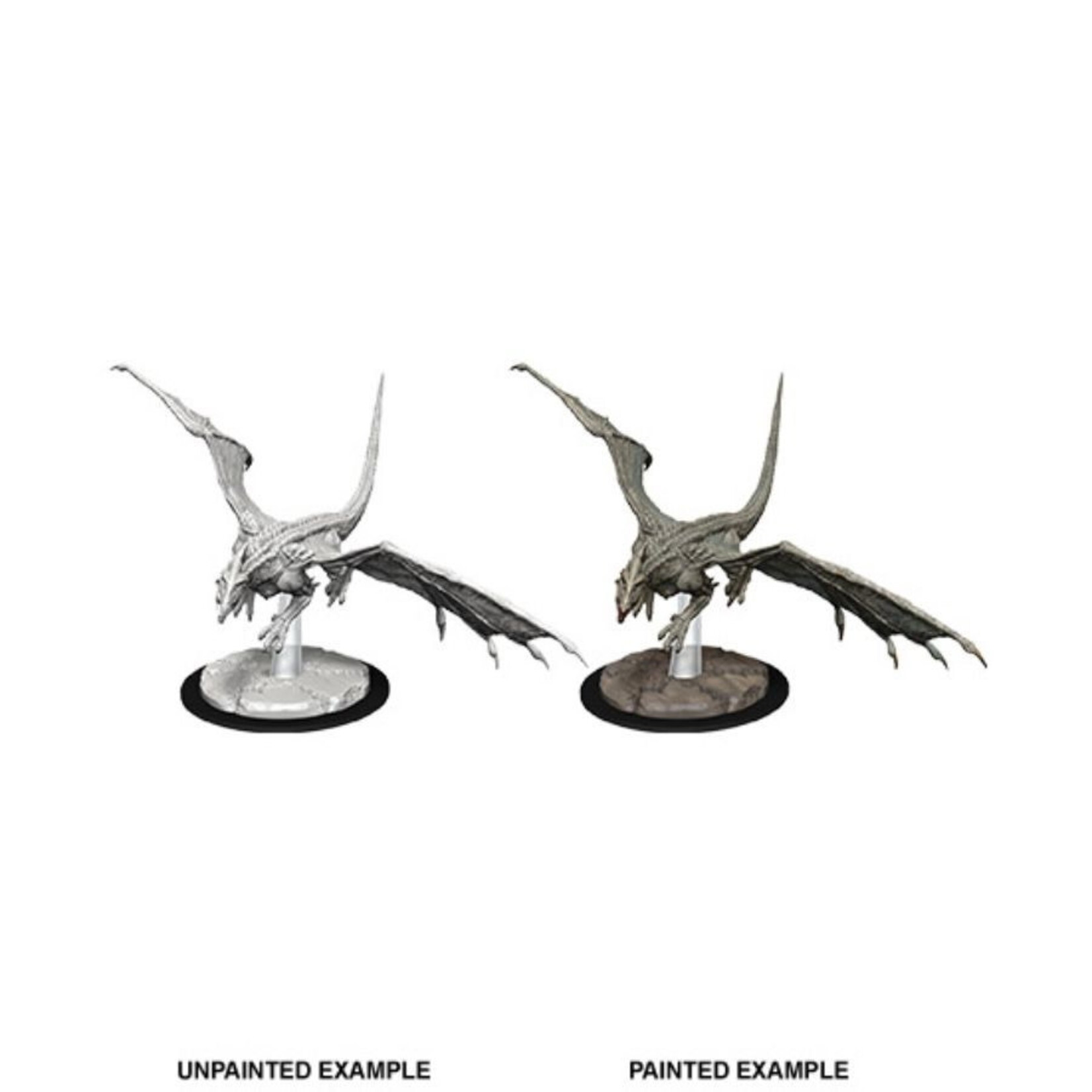 Wiz Kids Unpainted Miniatures: Young White Dragon - D&D - W09