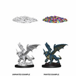 Wiz Kids Unpainted Miniatures: Blue Dragon Wyrmling - D&D - W10