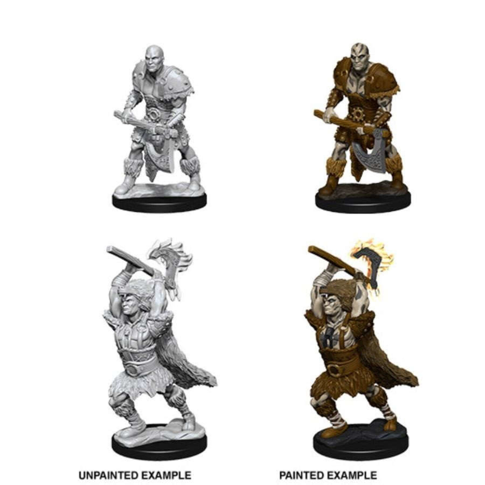 Wiz Kids Unpainted Miniatures: Goliath Barbarian Male - D&D - W10