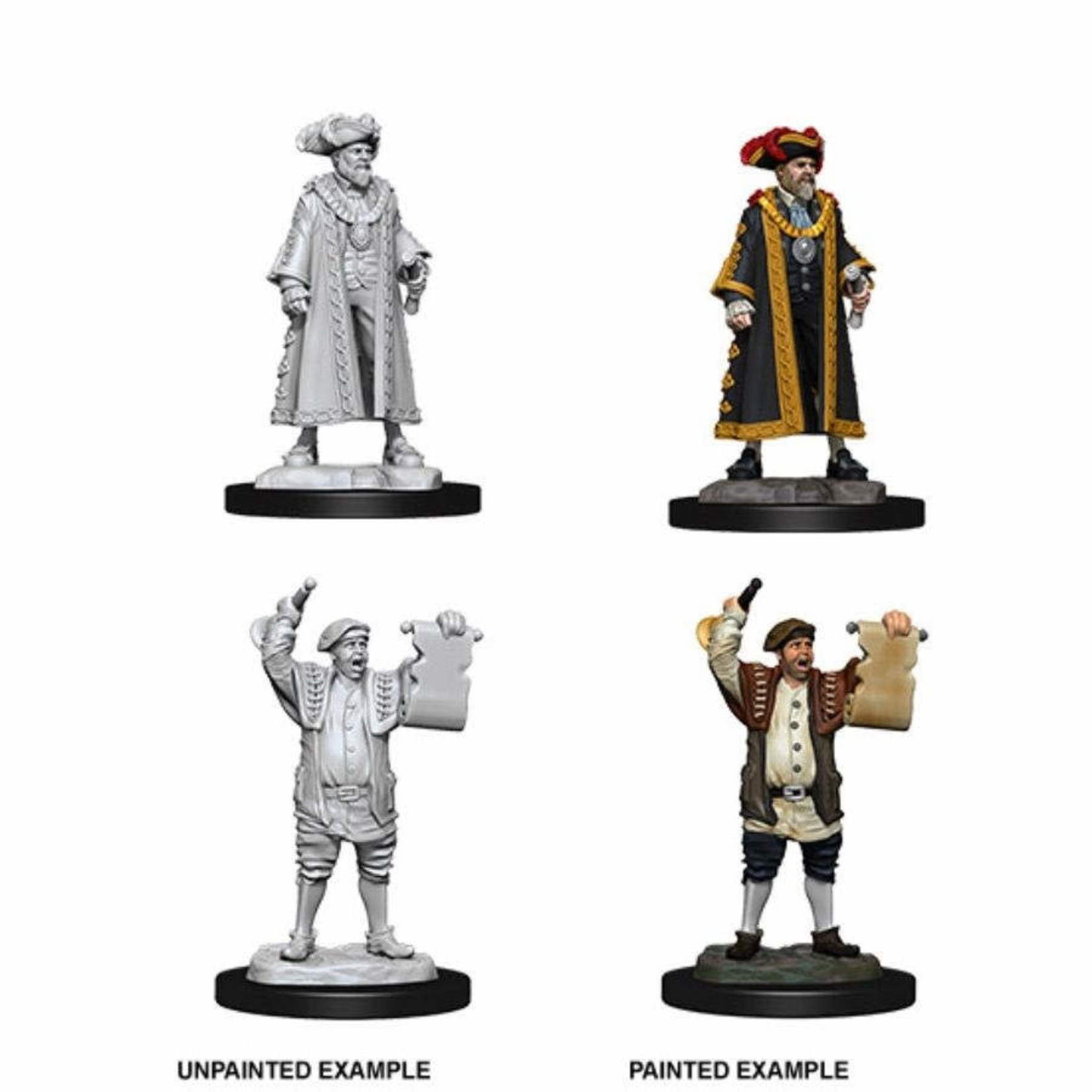Wiz Kids Unpainted Miniatures: Mayor & Town Crier - DC - W10