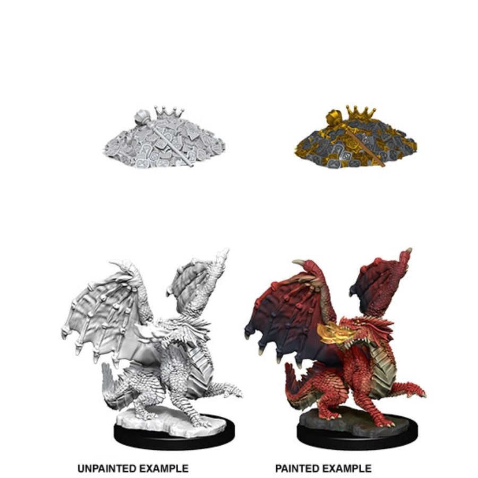 Wiz Kids Unpainted Miniatures: Red Dragon Wyrmling - D&D - W10