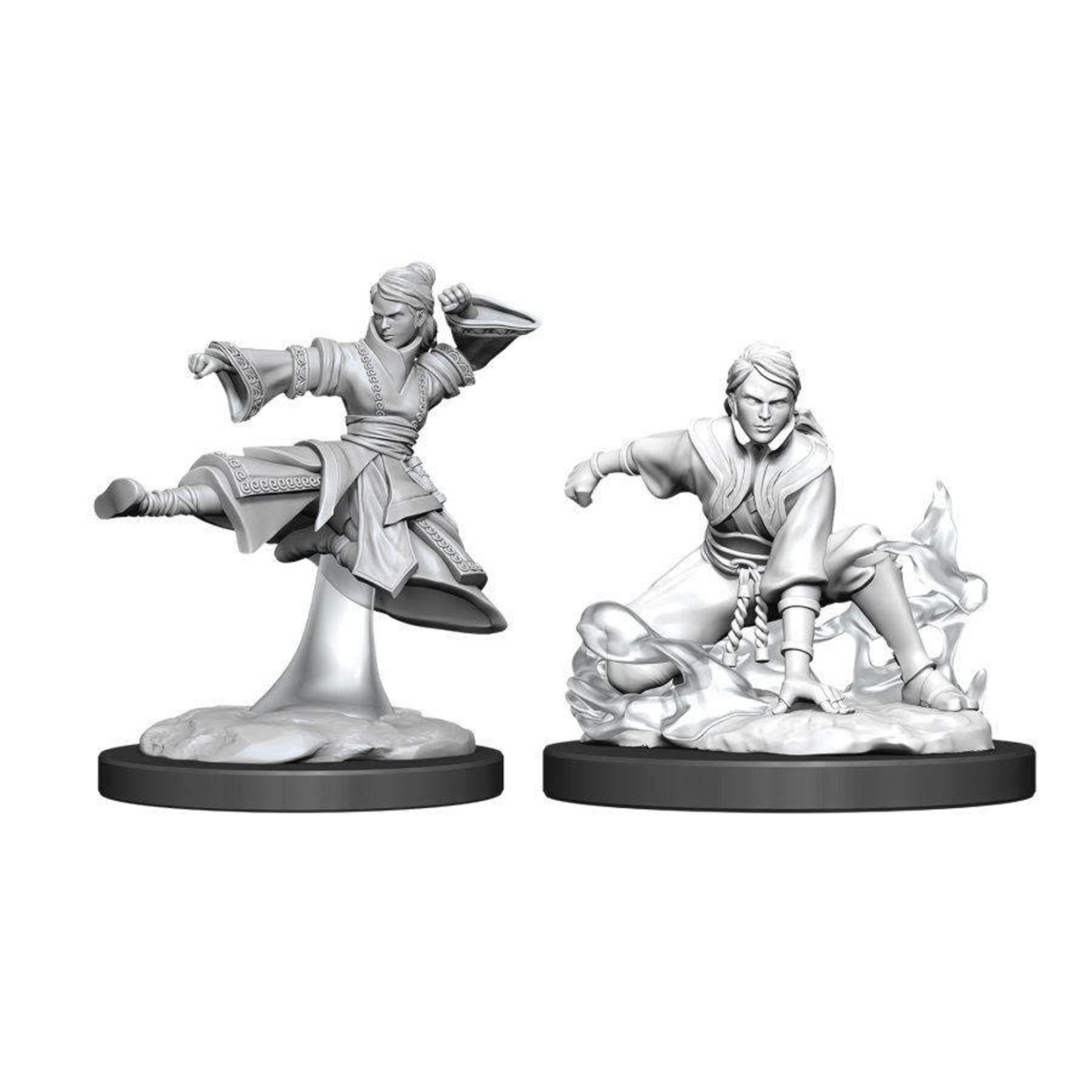 Wiz Kids Unpainted Miniatures: Human Monk Female - D&D - W11