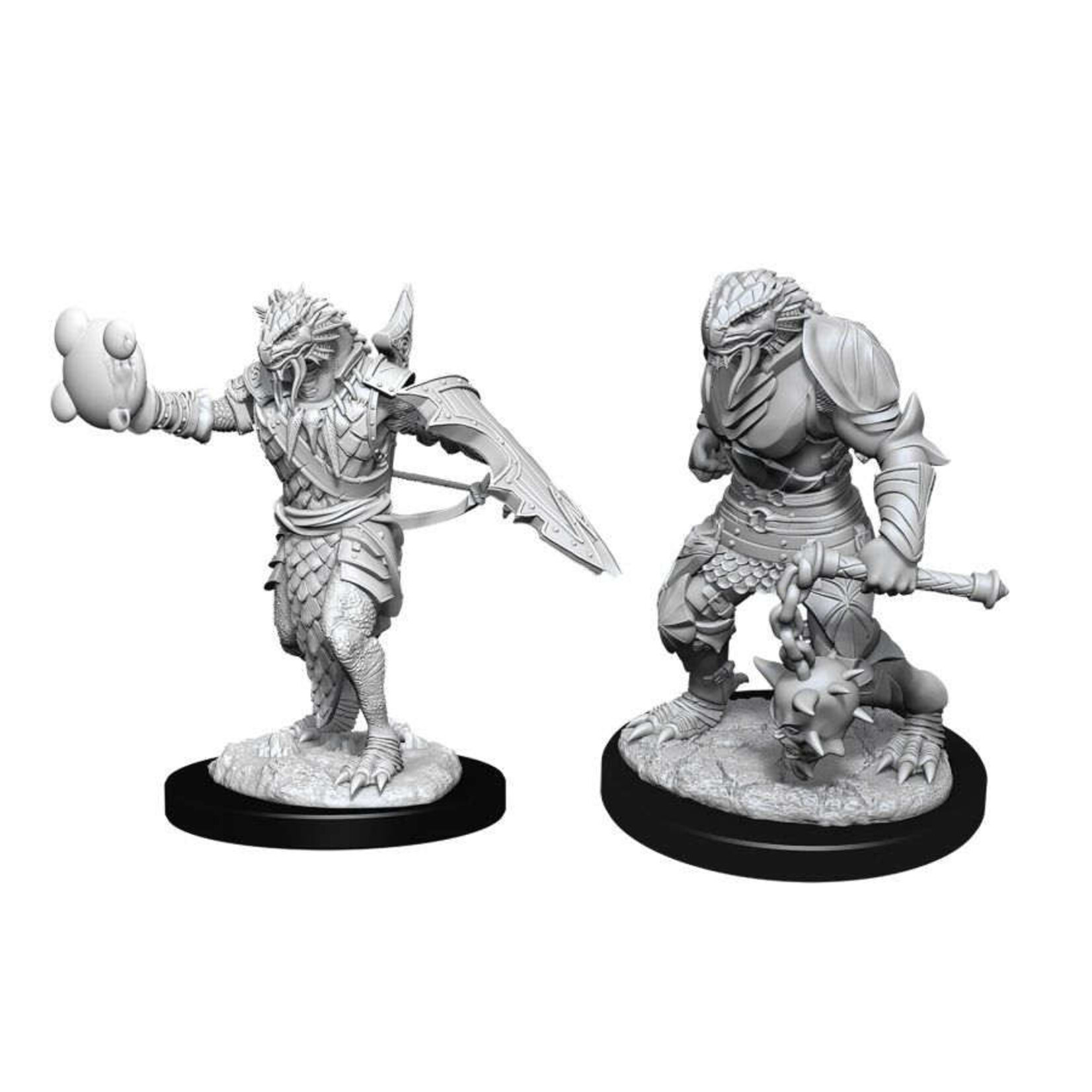 Wiz Kids Unpainted Miniatures: Dragonborn Paladin Male - D&D - W11