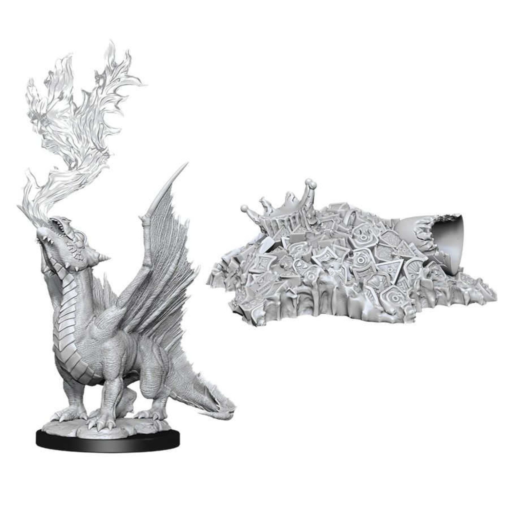 Wiz Kids Unpainted Miniatures: Gold Dragon Wyrmling - D&D - W11