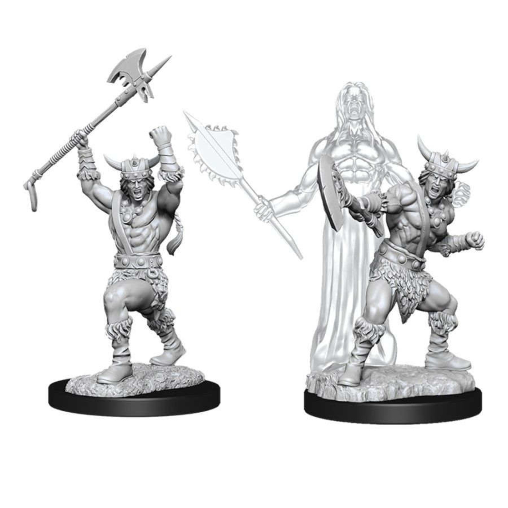 Wiz Kids Unpainted Miniatures: Human Barbarian Male - D&D - W11